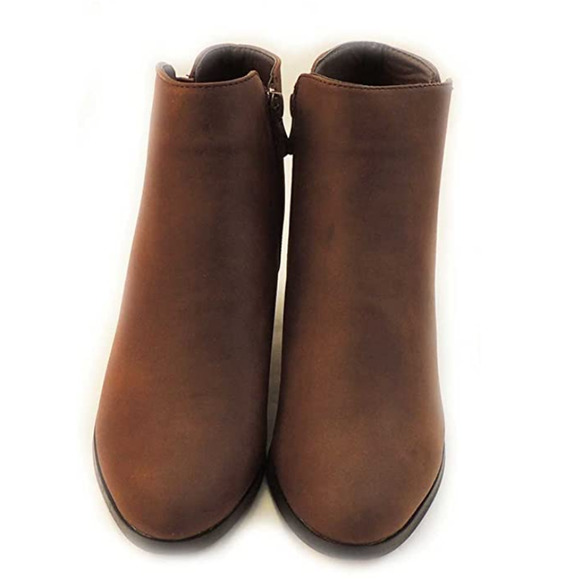 Reneeze Fashionable Stacked Heels Ankle Booties - Picture 3 of 4